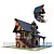 Farm Cartoon Game Elements Pack 3D model small image 7