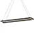 Modern LED Rectangle Pendant Light 3D model small image 2