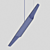 Industrial Minimalist Pendant Lamp 3D model small image 3