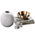Elegant Coffee Table Decor Set 3D model small image 2