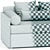 Modular Sofa Line Bolzan Letti 3D model small image 6