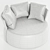Luxury Leather Love Armchair - Large 3D model small image 3