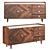 Rose Herringbone Sideboard 1600x450x750 3D model small image 1