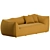 Vintage Le Bambole 2-Seater Sofa 3D model small image 1