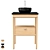 Modern Ceramic Sink Vanity Set 3D model small image 3