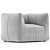 Luxury B&B Italia Armchair Design 3D model small image 1