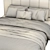 Minimalist Bed Frame Set 3D model small image 4