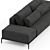 Modern Modular Dizzy Sectional Sofa 3D model small image 3