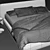 Sleek Boca Slim Bed Download 3D model small image 6