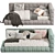Baldwin Lounge Corner Youth Bed 3D model small image 6
