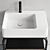 Elegant Marcel Wood Vanity Set 3D model small image 3