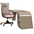 Luxury Starlight Desk Chair Set 3D model small image 6