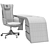 Luxury Starlight Desk Chair Set 3D model small image 7