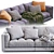 Modern Luxury Sofa LUCIEN Flexform 3D model small image 3