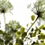 Green Botanical Vase Decor Collection 3D model small image 6