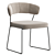 Modern Italian Design Quadrota Chair 3D model small image 1