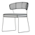 Modern Italian Design Quadrota Chair 3D model small image 3