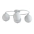 Elegant Smoky Amber Gray Chandelier 3D model small image 2