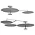 Modern LED Ceiling Lamp Collection 3D model small image 3