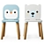 Janod Kids Table Chair Set 3D model small image 2