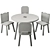 Janod Kids Table Chair Set 3D model small image 3