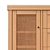 Classic Pine Gabin Dresser, 72x97x45 cm 3D model small image 3