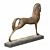 Etruscan Copper Horse Sculpture 3D model small image 3