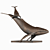 PBR Whale & Bat Sculptures 3D model small image 2