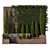 Wooden Parklet with Thuja and Ivy 3D model small image 3