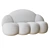 Sleek Cloud Sofa Bed 3D model small image 3