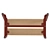 YPPERLIG Children's Bench, Dark Beech 3D model small image 5