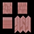 Biscuit 3D Panel Wall Tiles 3D model small image 7