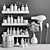 Modern Bathroom Accessories Set 3D model small image 6