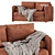 Elegant Mons Wagon Sofa Design 3D model small image 3