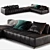 Elegant Freeman Seating System Sofa 3D model small image 2