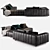 Elegant Freeman Seating System Sofa 3D model small image 4