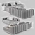 Elegant Freeman Seating System Sofa 3D model small image 6