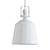 Modern Rowher Pendant Light White/Antique Brass 3D model small image 2