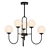 Modern Black Chandelier Pendulum Light 3D model small image 1