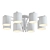 Gleaming Glass Cylinder Ceiling Light 3D model small image 2