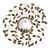 Vintage Brass Twig Mirror 3D model small image 1