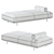 Luxury Italian Arlott High Sofa 3D model small image 3