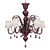 Amethyst Murano Glass Chandelier by Multiforme 3D model small image 1