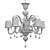 Amethyst Murano Glass Chandelier by Multiforme 3D model small image 2