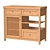 Vintage Scandinavian Buffet Gabin Furniture 3D model small image 1