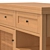 Vintage Scandinavian Buffet Gabin Furniture 3D model small image 3