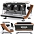 Gaggia Milano La Reale Professional Espresso Machine 3D model small image 1