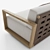 RH Belize Teak Modern Sofa 3D model small image 2