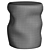 Modern Ceramic Isla Side Table 3D model small image 5