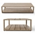 Restoration Hardware Belize Teak Coffee Table 3D model small image 2